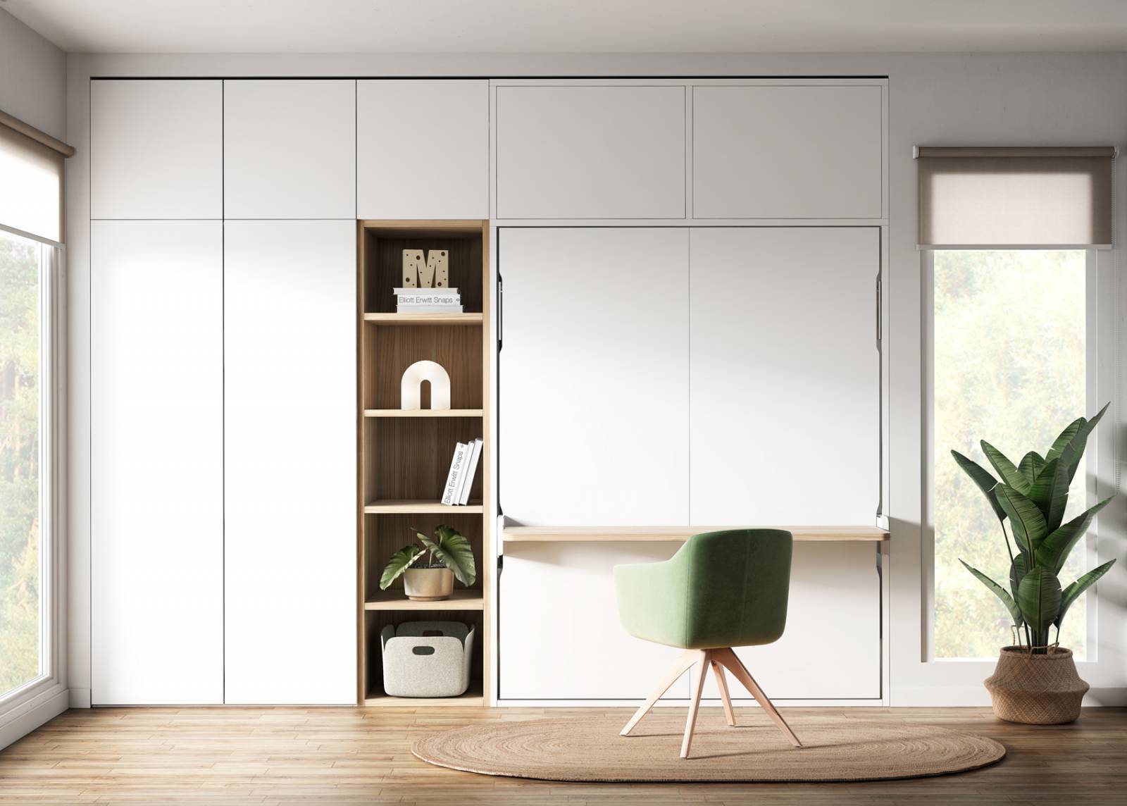 Gagnez de la place avec ce modèle de lit escamotable de 140 cm bureau gain de place proche de Toulon et Hyères dans le Var