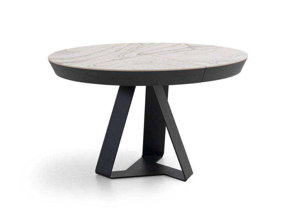 Photo d'une table de repas extensible ronde en céramique St Cyr sur Mer Var