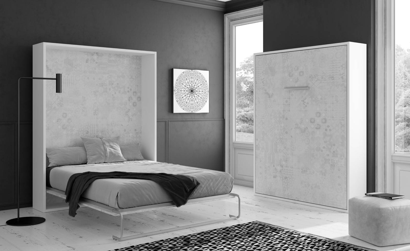 Lit mural rabattable personnalisable sur mesure pour gagner de la surface dans une petite pièce Toulon