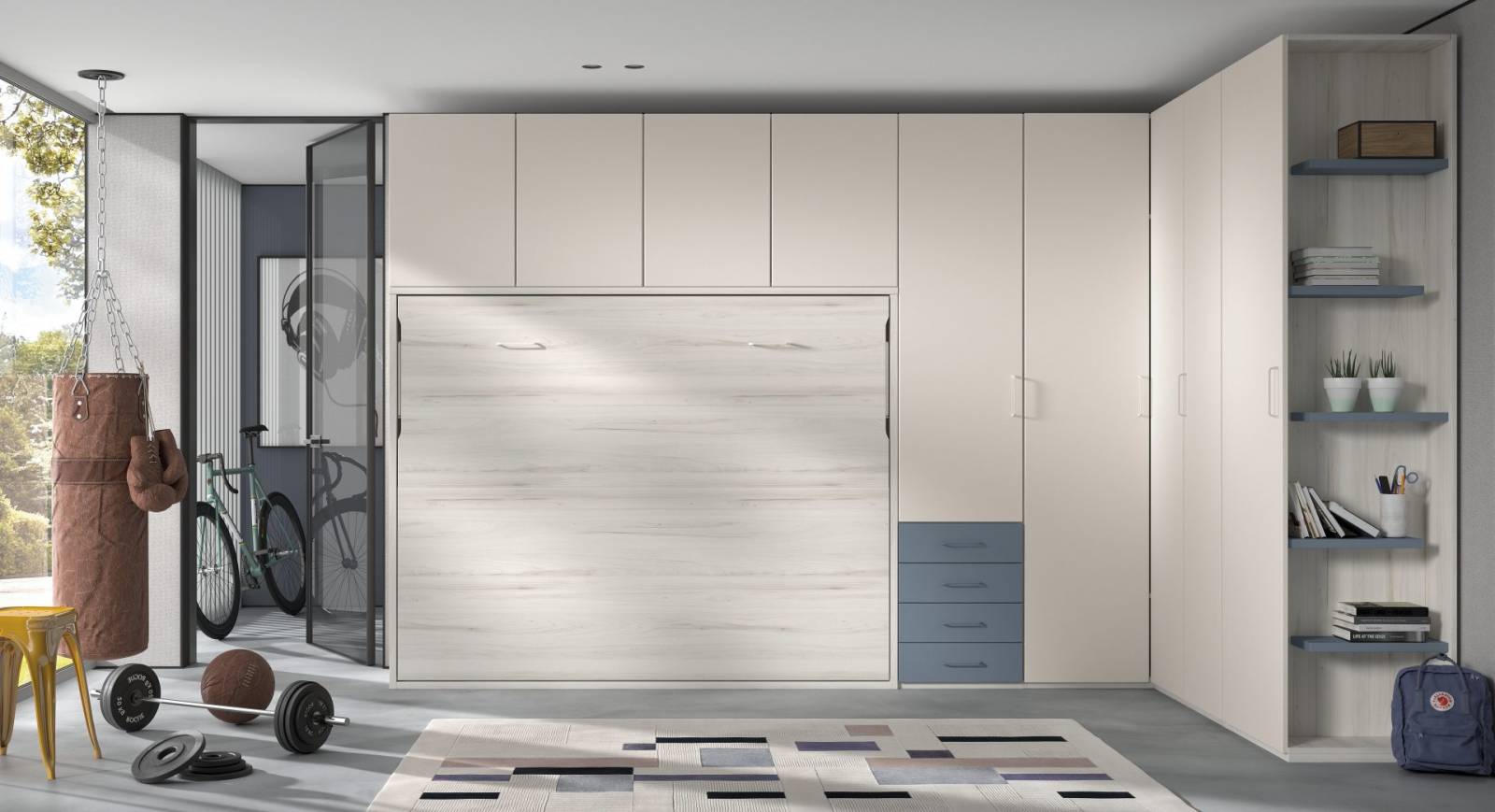 Lit escamotable Horizontal 140