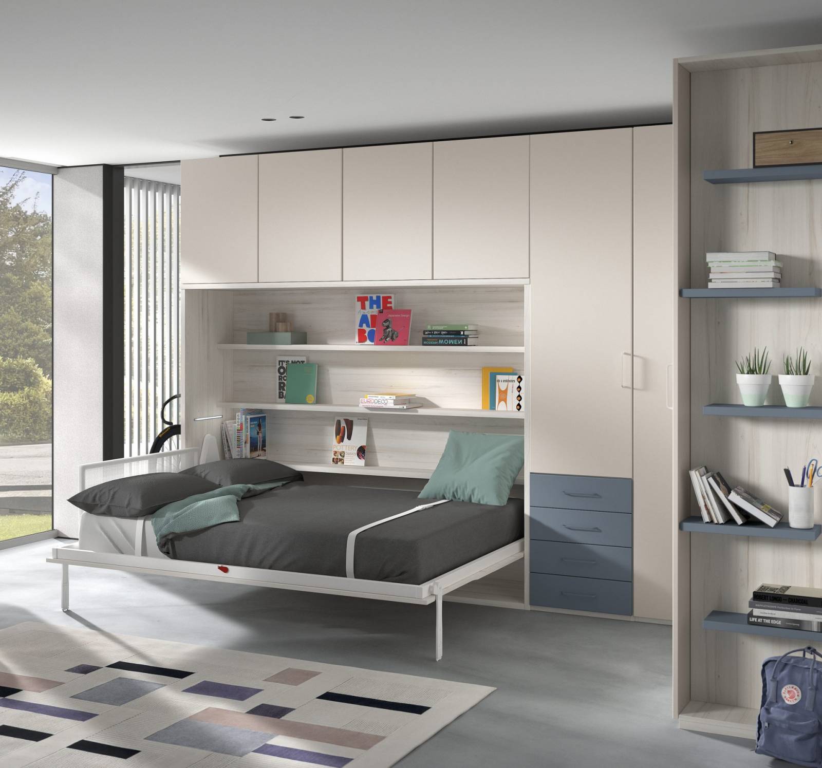 Lit escamotable Horizontal 140