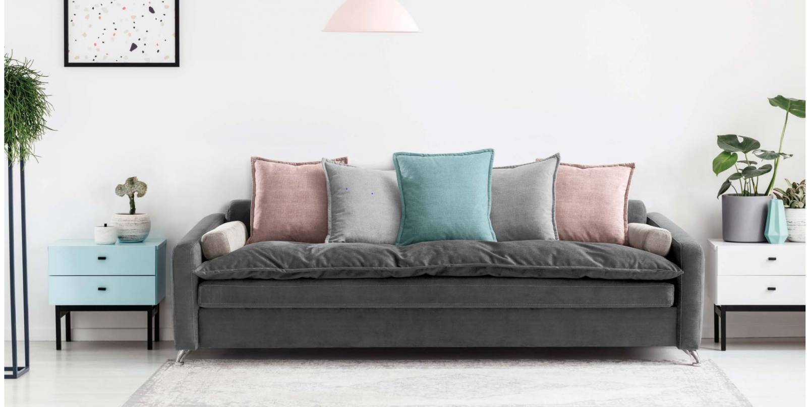 Modèle de canapé convertible 3 places avec couchage 160 X 200 HYERES 83