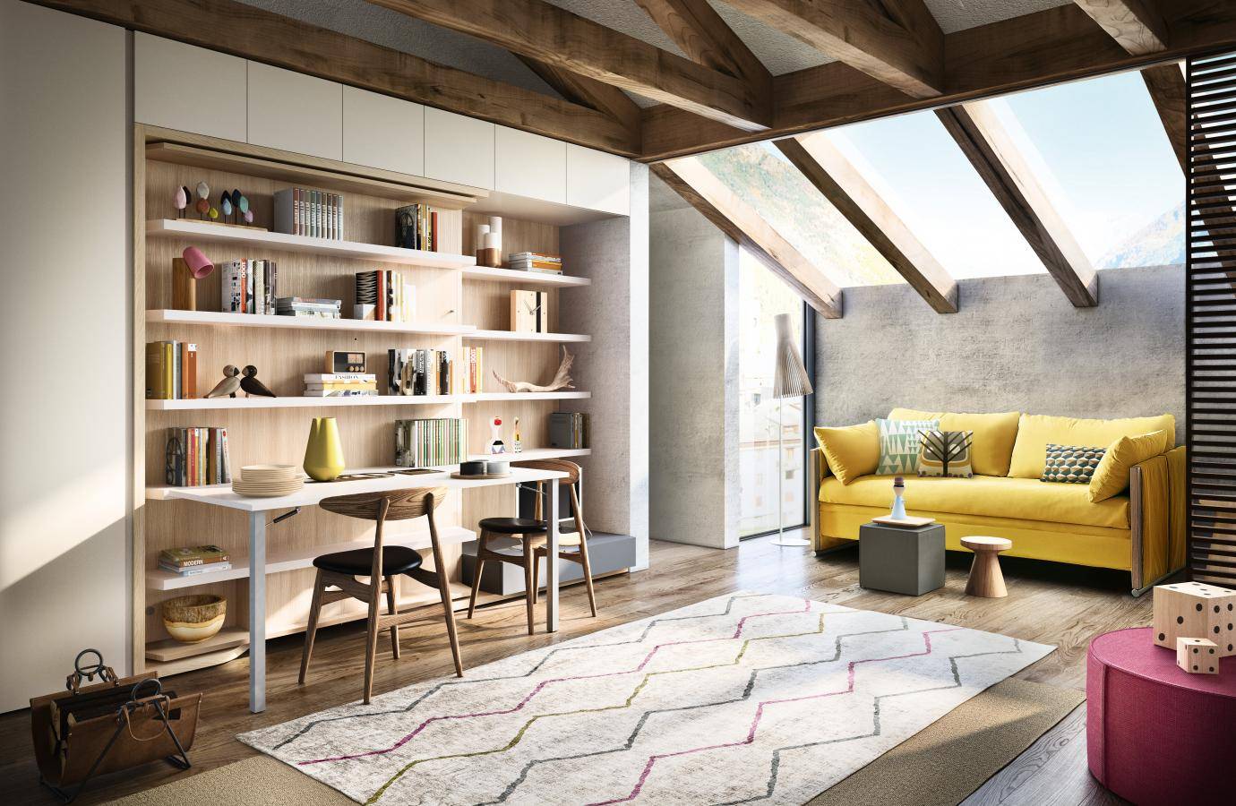 Trouver à l'achat ce modèle de lit escamotable pivotant avec livraison à Montpellier