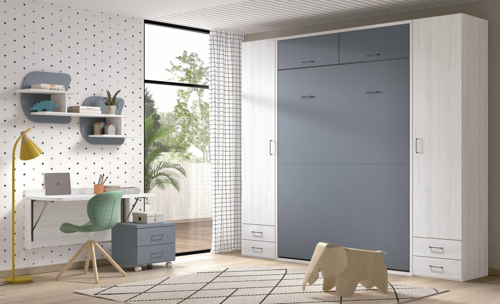 Lit escamotable vertical 140 avec pieds automatiques et confort de couchage avec hauteur de matelas jusqu'à 25 cm proche de Bandol 83