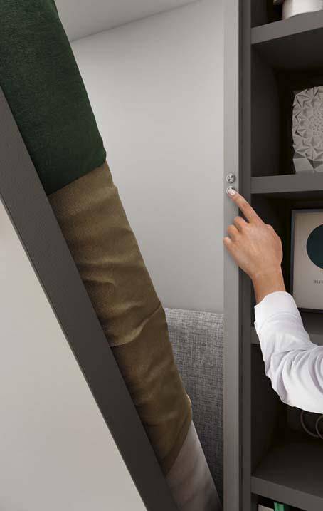 Vente et livraison possible à Hyères du lit escamotable avec canapé intégré