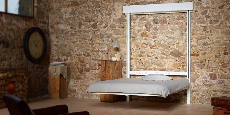 Modèle de lit escamotable au plafond king size livrable à Nice dans le 06