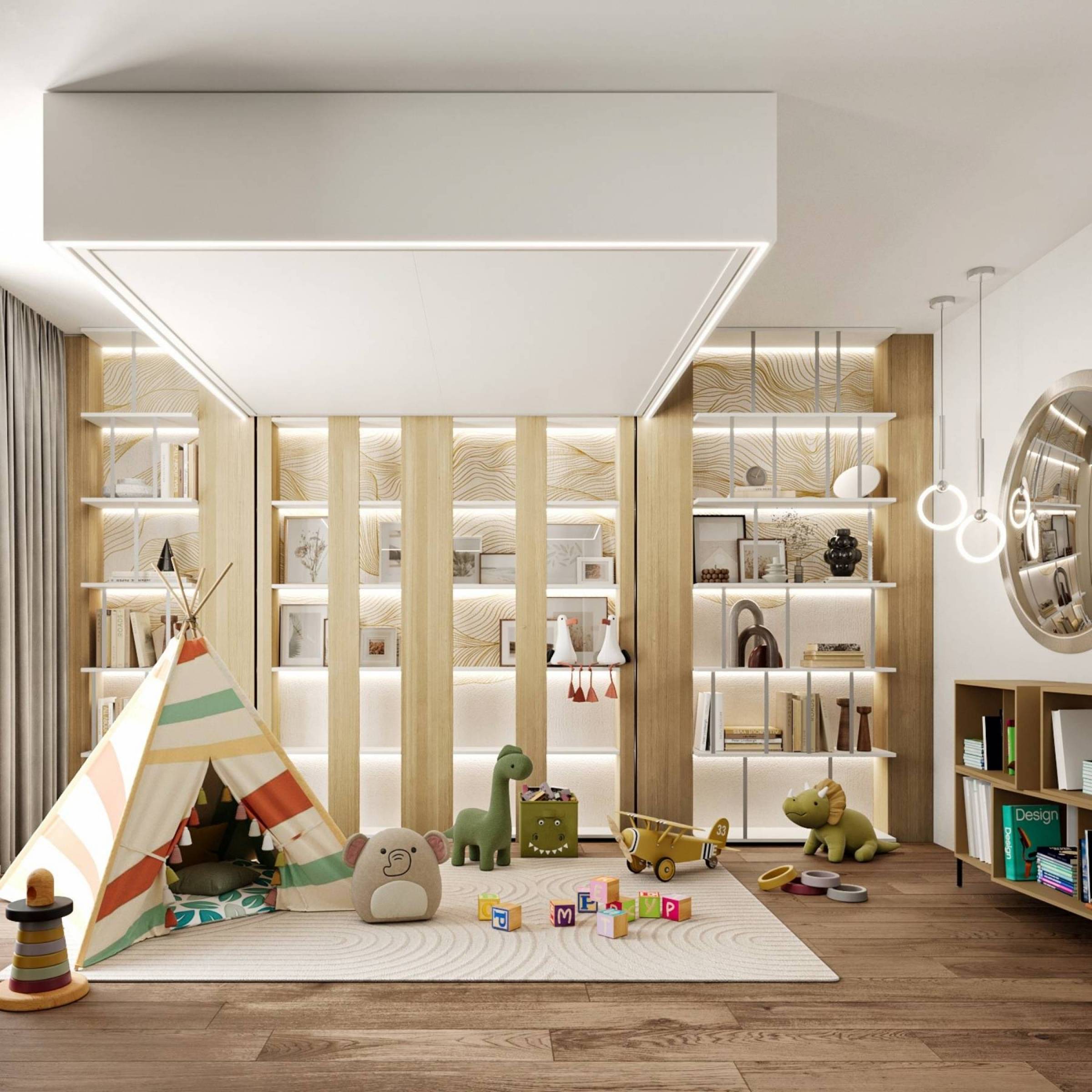 Lit au plafond 160X200 ELECTRIQUE option Bibliothèque de luxe à côté de Hyères 83 pour agrandir son appartement .