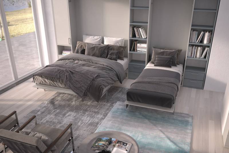 Un vrai couchage disponible en un clin d’œil idéal pour gagner de la place dans les petits espaces présenté proche de Toulon