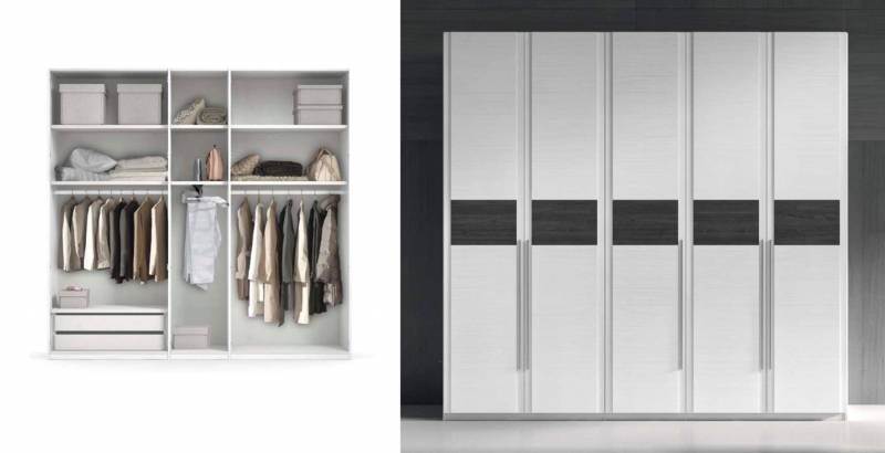 Dressing fermé SANARY avec 5 portes battantes, installé à Fréjus entre Cannes et Saint-Tropez 