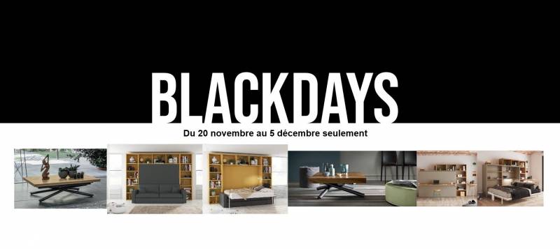 Découvrez les prix BLACK DAYS !